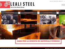 Tablet Screenshot of lealisteel.com
